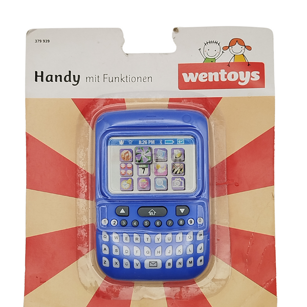 Kinderhandy mit verschiedenen Funktionen blau