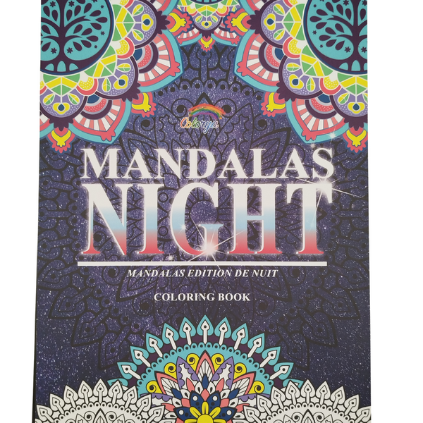 книга за оцветяване Mandalas Night