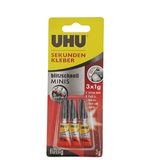 UHU Sekunden Kleber  MINI Set 3 Stück