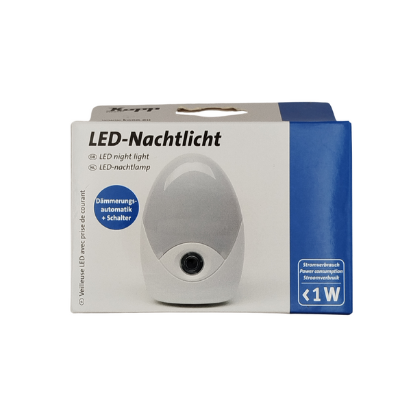 LED Nachtlicht mit Dämmerungsautomatik, weiß