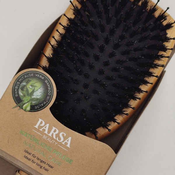 Paddle Brush Bamboo with Aloe Vera small